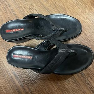 PRADA Vintage Platform Flip Flops